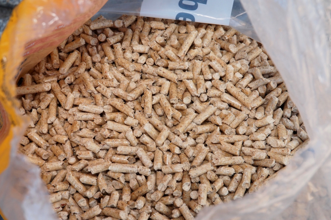 Lieferung Lagerung Pellets